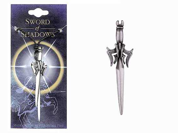 Sword Pewter Pendant - SWORD OF SHADOWS